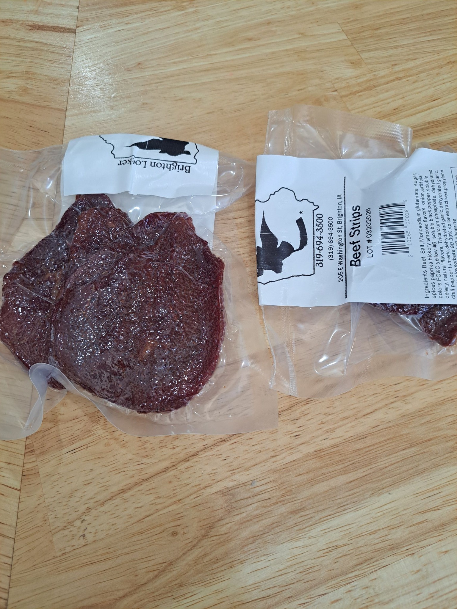 Brighton Locker beef strips