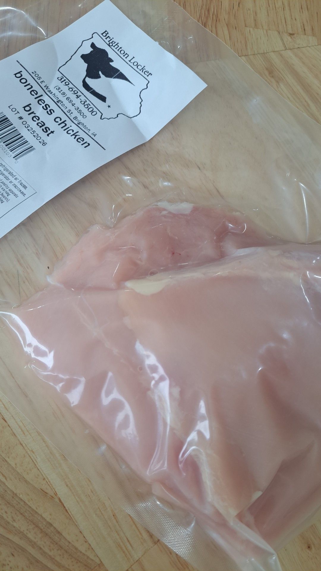 Boneless chicken breast